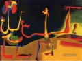 Mann und Frau vor einem Haufen Exkrement Joan Miró